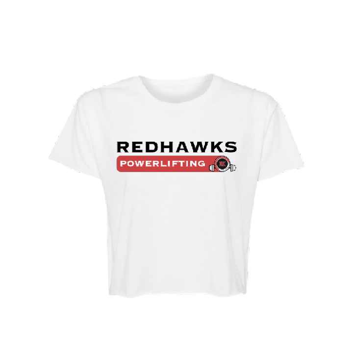 Redhawks Powerlifting Loose Croptop