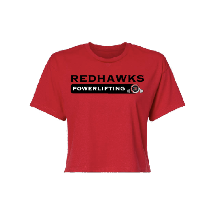 Redhawks Powerlifting Loose Croptop
