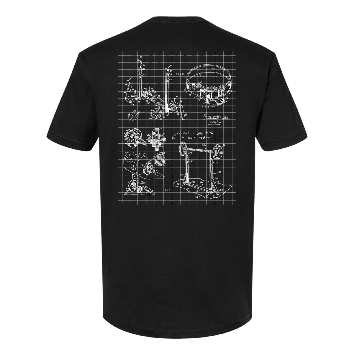 Miami Powerlifting Blueprint Cotton Tee - Fall 2026 mockup 31