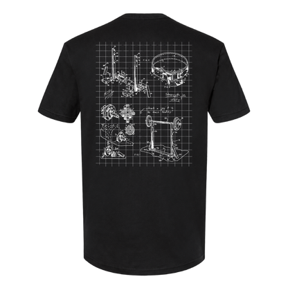 Miami Powerlifting Blueprint Cotton Tee - Fall 2026 mockup 31