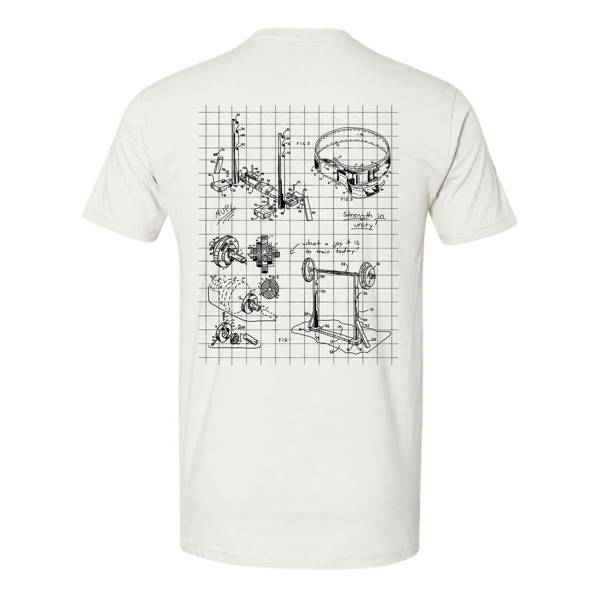 Miami Powerlifting Blueprint Cotton Tee - Fall 2026 mockup 32