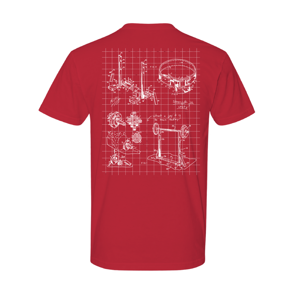 Miami Powerlifting Blueprint Cotton Tee - Fall 2026 mockup 33