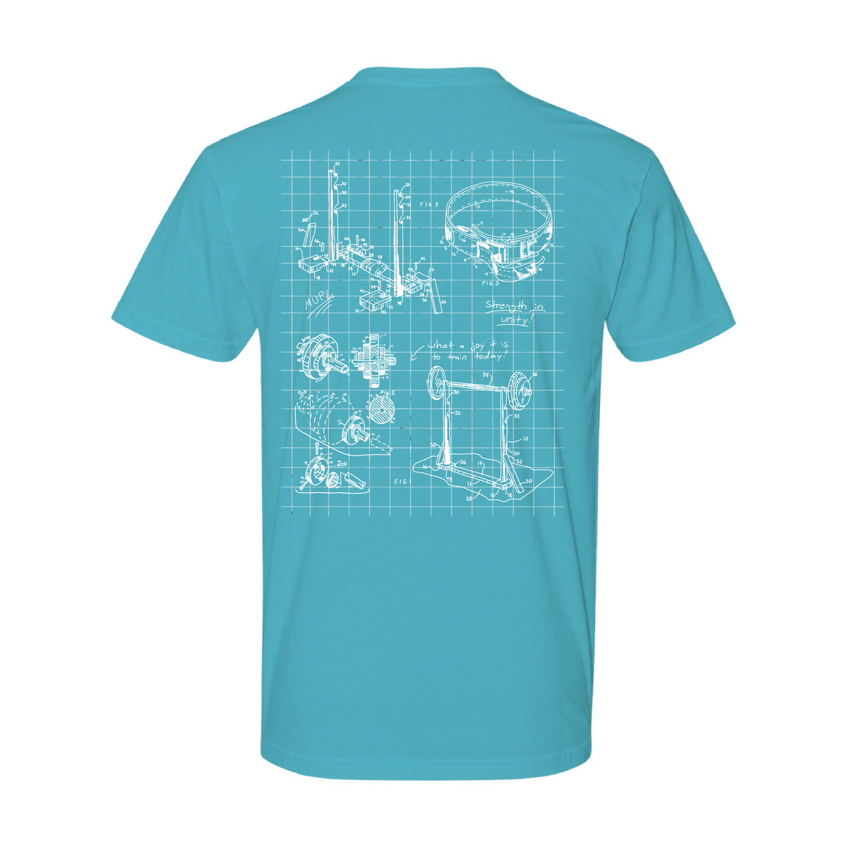 Miami Powerlifting Blueprint Cotton Tee - Fall 2026 mockup 37