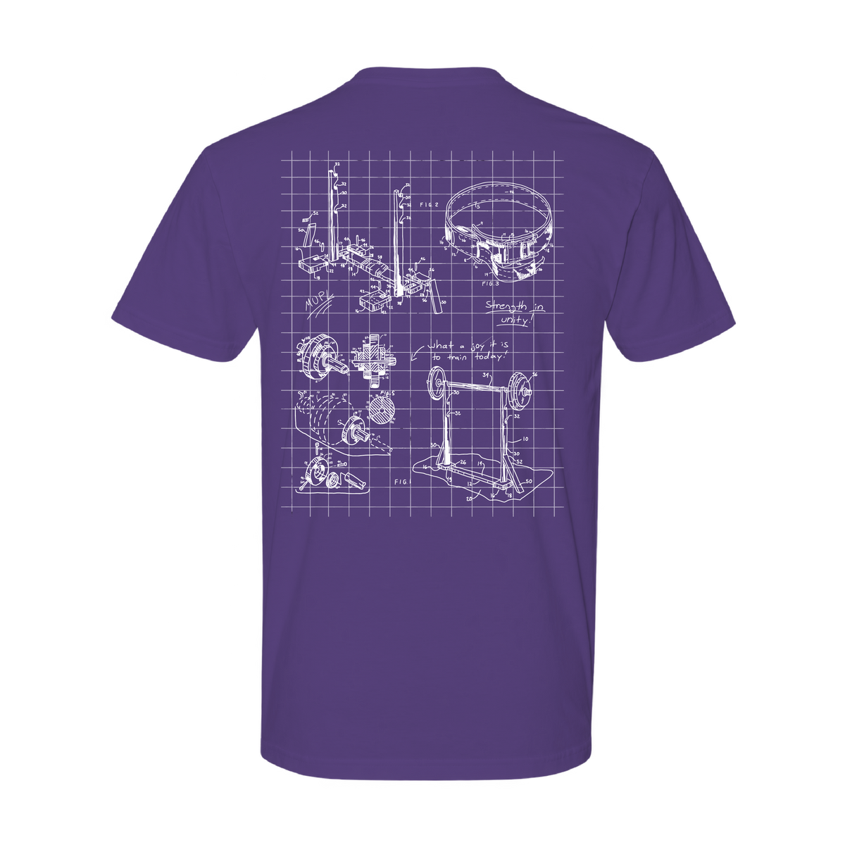 Miami Powerlifting Blueprint Cotton Tee - Fall 2026 mockup 38