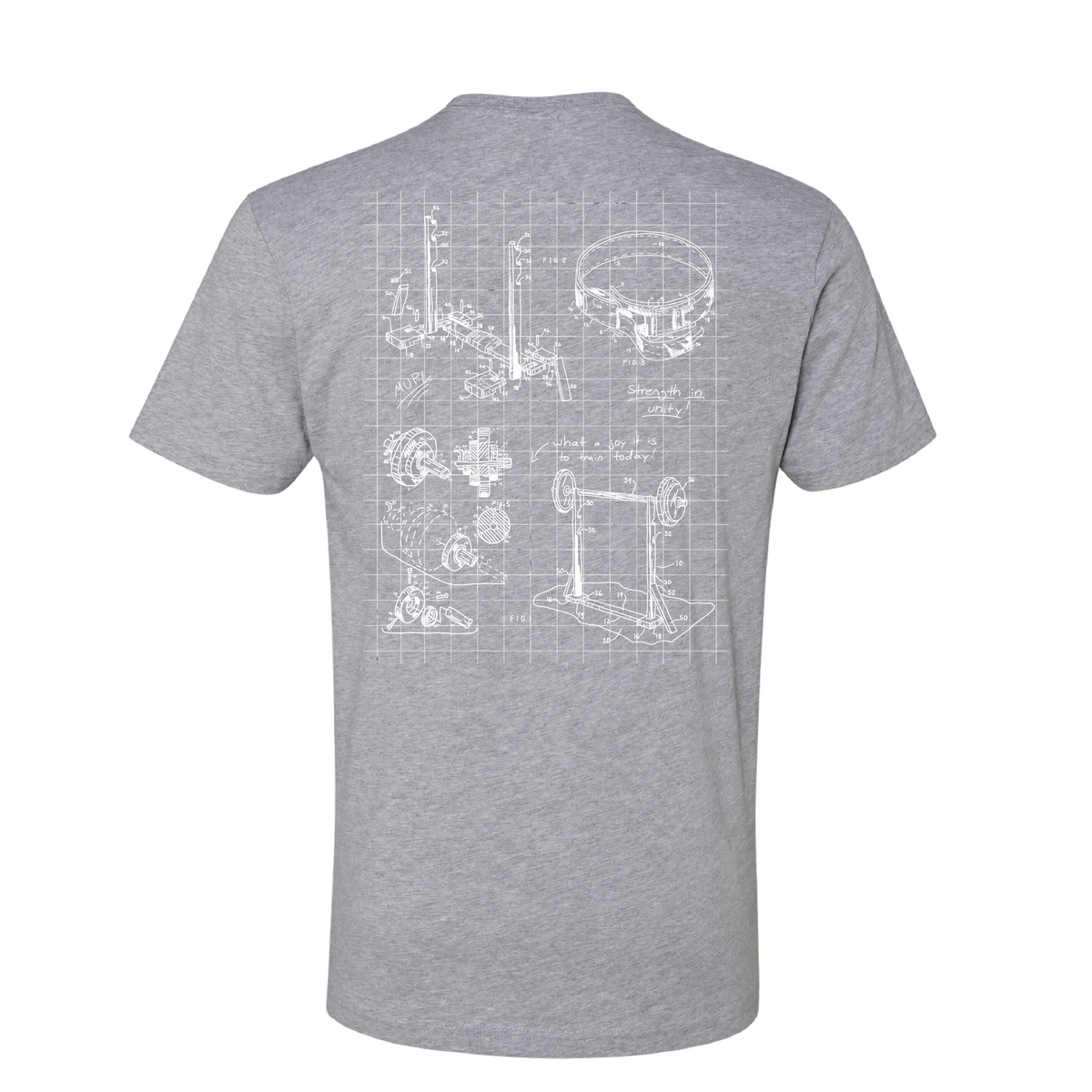 Miami Powerlifting Blueprint Cotton Tee - Fall 2026 mockup 40