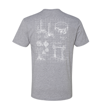 Miami Powerlifting Blueprint Cotton Tee - Fall 2026 mockup 40