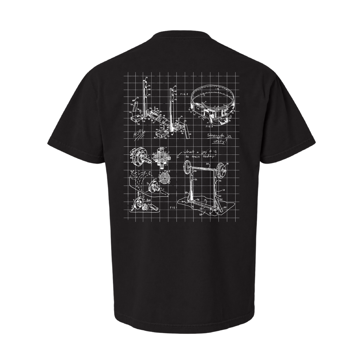 Miami Powerlifting Blueprint Oversized Heavyweight Tee - Fall 2026 mockup 42