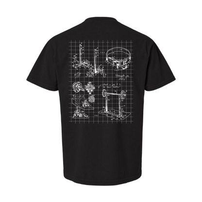 Miami Powerlifting Blueprint Oversized Heavyweight Tee - Fall 2026 mockup 42