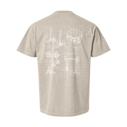 Miami Powerlifting Blueprint Oversized Heavyweight Tee - Fall 2026 mockup 47