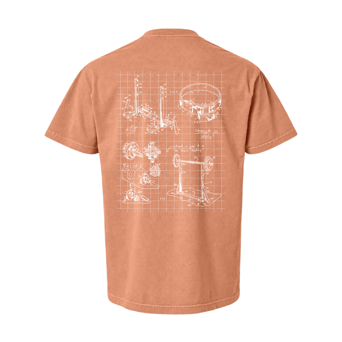 Miami Powerlifting Blueprint Oversized Heavyweight Tee - Fall 2026 mockup 50