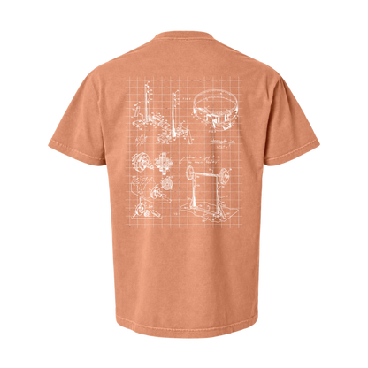 Miami Powerlifting Blueprint Oversized Heavyweight Tee - Fall 2026 mockup 50