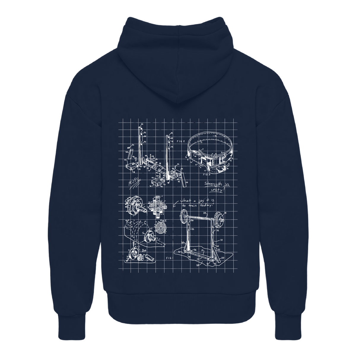 Miami Powerlifting Blueprint Signature Hoodie - Fall 2026 mockup 75