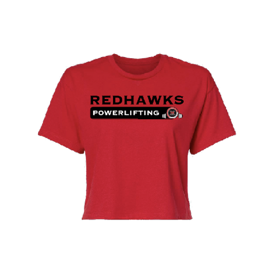 Redhawks Powerlifting Loose Croptop